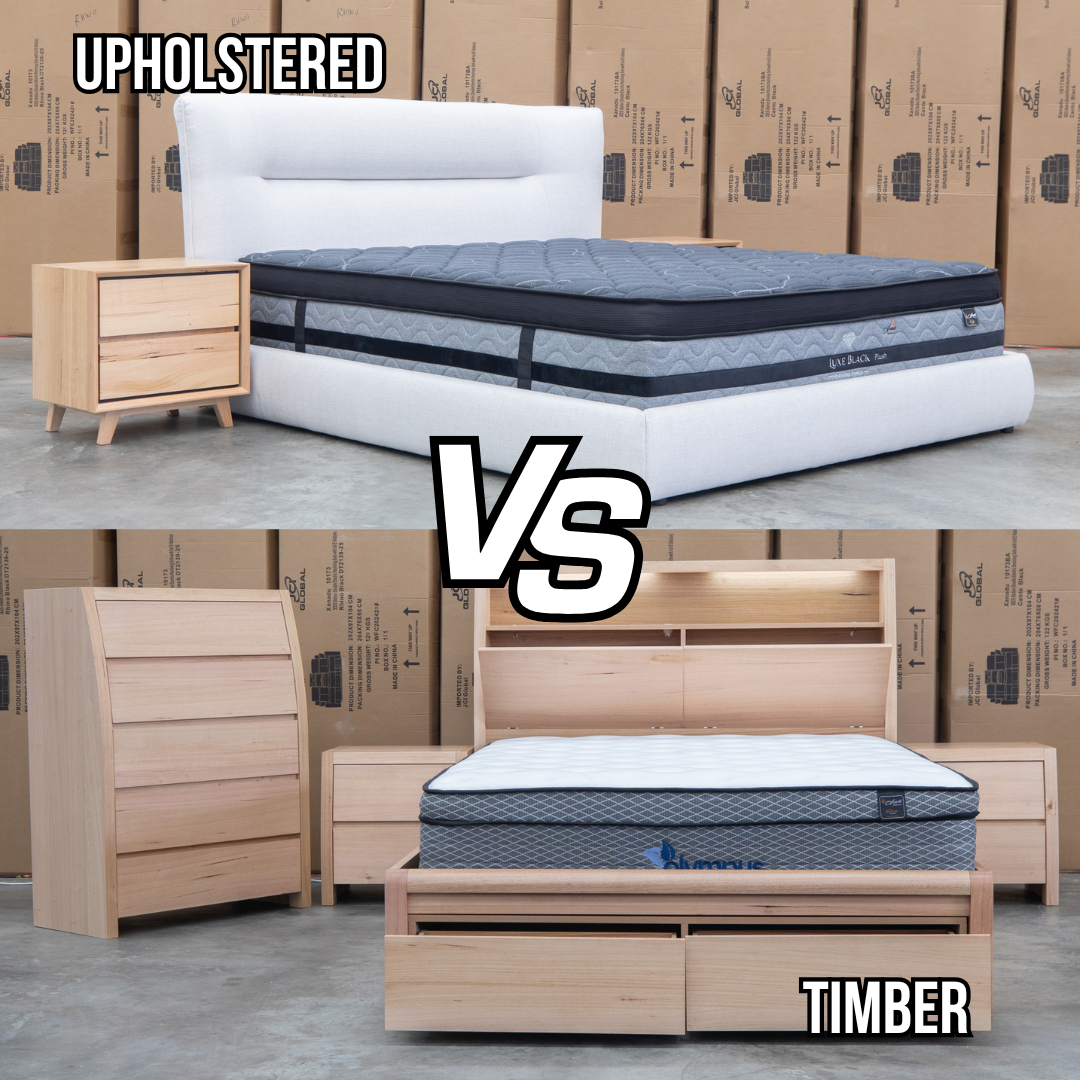 Timber Bedroom Furniture vs Upholstered Beds | Which Bed Is Best In 2026