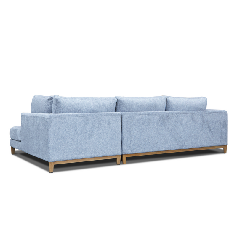 The Sammi Metal Frame RHF Chaise Lounge - Cloud available to purchase from Warehouse Furniture Clearance at our next sale event.