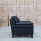 The Jupiter Single Armchair - Black Leather available to purchase from Warehouse Furniture Clearance at our next sale event.
