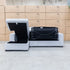 The Oakland Sofa Bed with LHF Storage Chaise - Silver