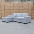 The Oakland Sofa Bed with LHF Storage Chaise - Silver