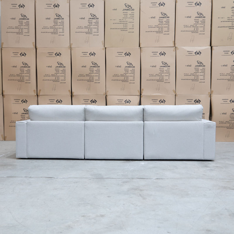 The Layne LHF Chaise Lounge - Oat White available to purchase from Warehouse Furniture Clearance at our next sale event.