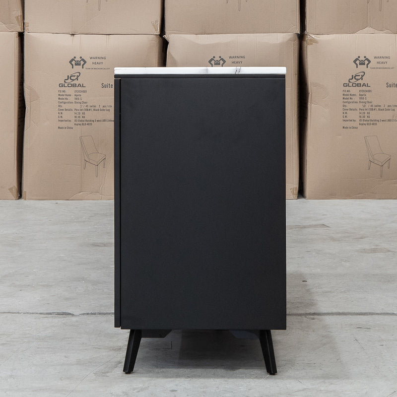 The New York Carrara Marble Buffet available to purchase from Warehouse Furniture Clearance at our next sale event.