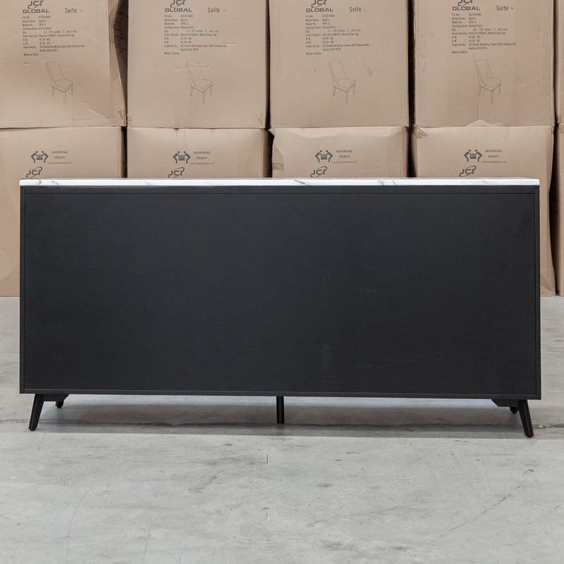 The New York Carrara Marble Buffet available to purchase from Warehouse Furniture Clearance at our next sale event.