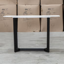 The New York Carrara Marble Hall Table available to purchase from Warehouse Furniture Clearance at our next sale event.