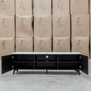 The New York Carrara Marble Entertainment Unit available to purchase from Warehouse Furniture Clearance at our next sale event.