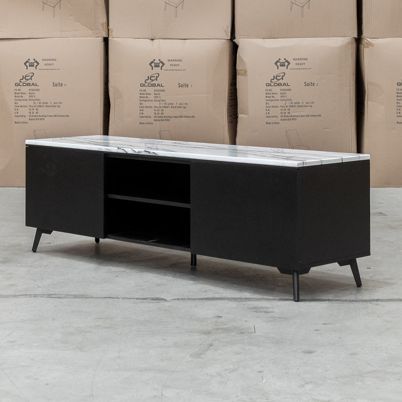 The New York Carrara Marble Entertainment Unit available to purchase from Warehouse Furniture Clearance at our next sale event.