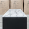 The New York Carrara Marble Entertainment Unit available to purchase from Warehouse Furniture Clearance at our next sale event.