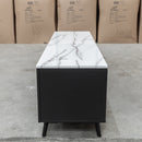 The New York Carrara Marble Entertainment Unit available to purchase from Warehouse Furniture Clearance at our next sale event.