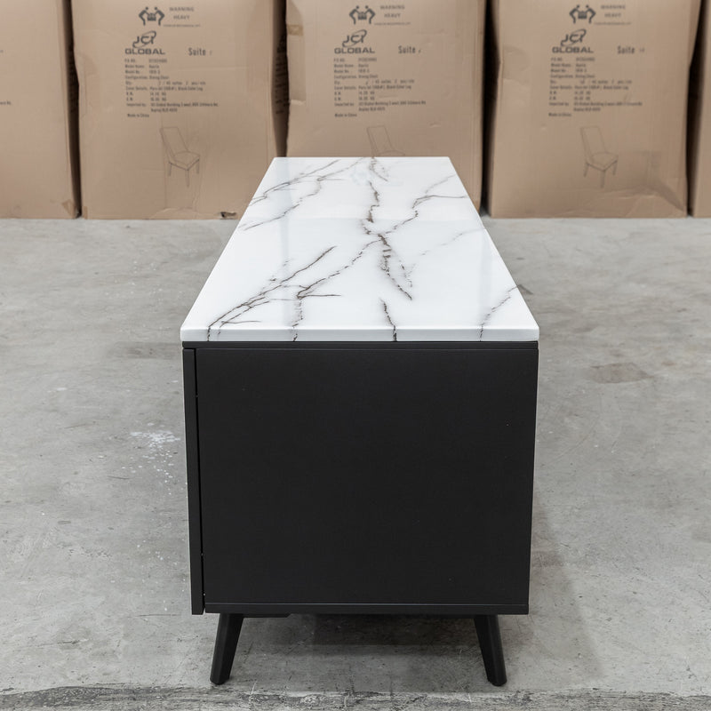 The New York Carrara Marble Entertainment Unit available to purchase from Warehouse Furniture Clearance at our next sale event.