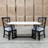 The New York 200cm Carrara Marble Dining Table