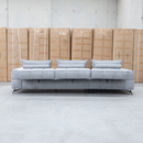 The Bliss LHF Chaise Lounge with Adjustable Backrests - Pewter available to purchase from Warehouse Furniture Clearance at our next sale event.