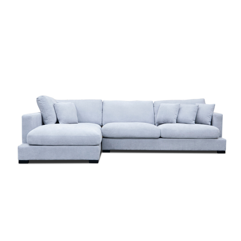 The Fate Deep Seat Feather & Foam LHF Chaise Lounge - Fifty Shades available to purchase from Warehouse Furniture Clearance at our next sale event.