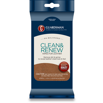 The Guardsman Leather Clean & Renew Wipes - 20 Pack available to purchase from Warehouse Furniture Clearance at our next sale event.