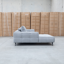 The Bliss LHF Chaise Lounge with Adjustable Backrests - Pewter available to purchase from Warehouse Furniture Clearance at our next sale event.