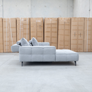 The Bliss LHF Chaise Lounge with Adjustable Backrests - Pewter available to purchase from Warehouse Furniture Clearance at our next sale event.