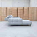 The Bliss LHF Chaise Lounge with Adjustable Backrests - Pewter available to purchase from Warehouse Furniture Clearance at our next sale event.