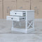 The Hampton 2 Drawer Timber Bedside available to purchase from Warehouse Furniture Clearance at our next sale event.