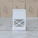 The Hampton 2 Drawer Timber Bedside available to purchase from Warehouse Furniture Clearance at our next sale event.