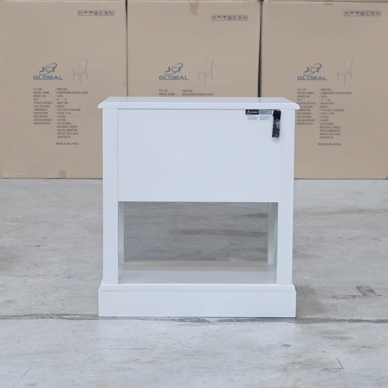 The Hampton 2 Drawer Timber Bedside available to purchase from Warehouse Furniture Clearance at our next sale event.