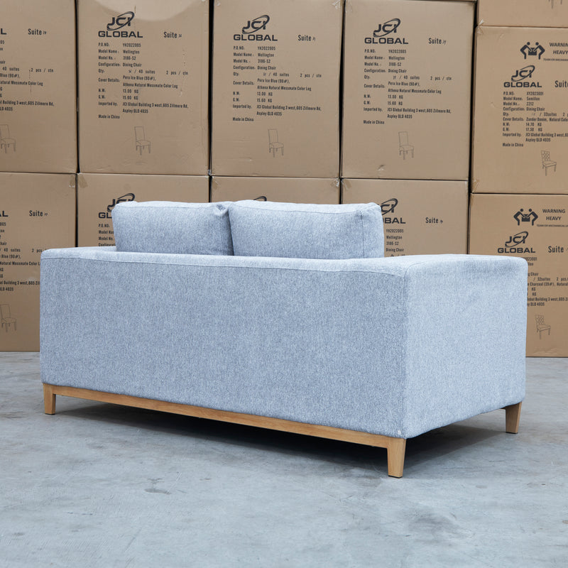 The Sammi Metal Frame 2 Seater Lounge - Cloud available to purchase from Warehouse Furniture Clearance at our next sale event.