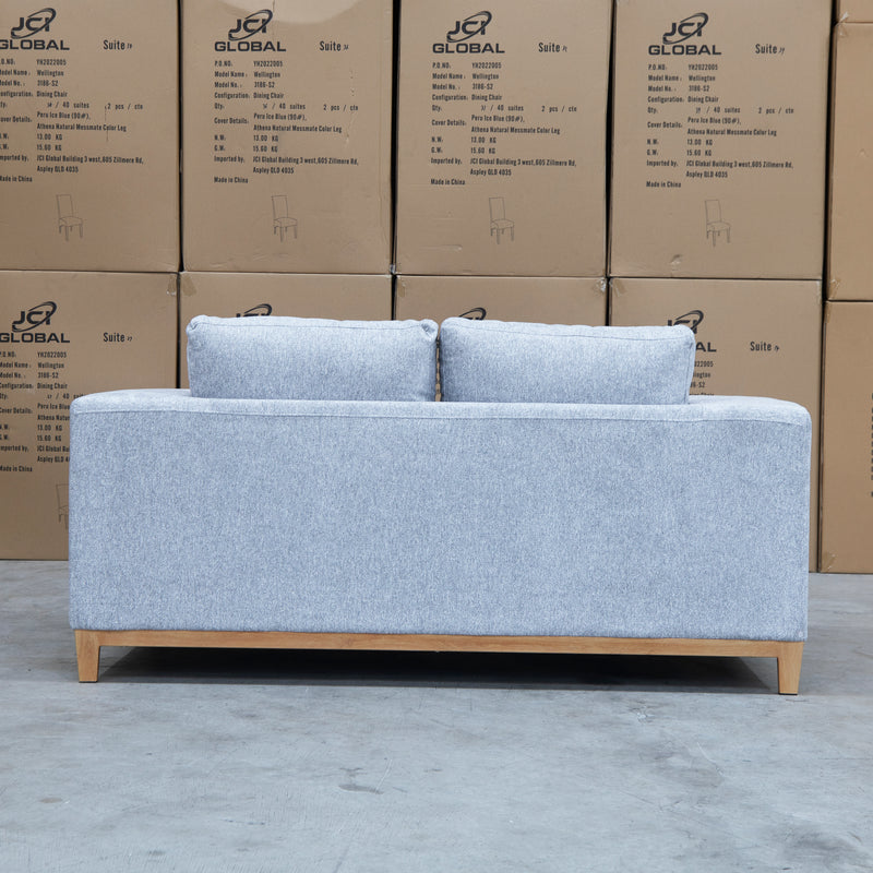 The Sammi Metal Frame 2 Seater Lounge - Cloud available to purchase from Warehouse Furniture Clearance at our next sale event.