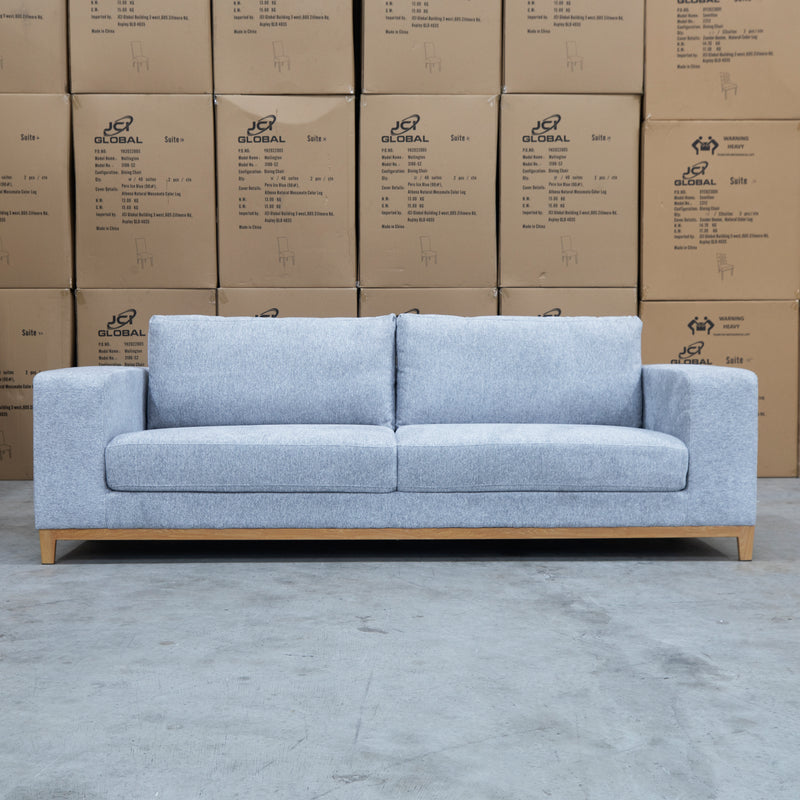 The Sammi Metal Frame Four Seater Lounge - Cloud available to purchase from Warehouse Furniture Clearance at our next sale event.