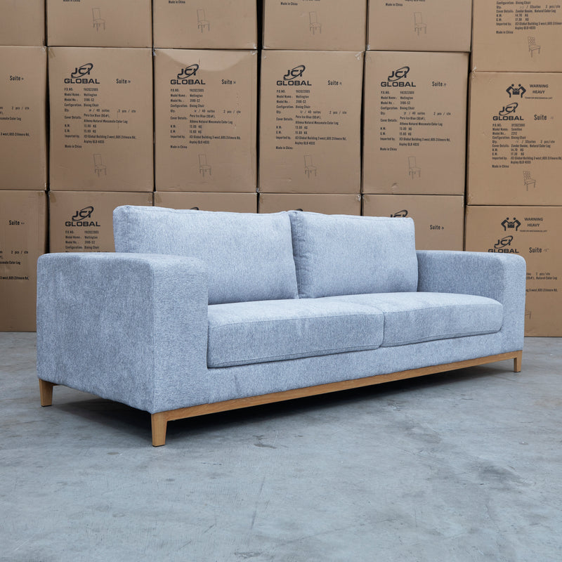 The Sammi Metal Frame Four Seater Lounge - Cloud available to purchase from Warehouse Furniture Clearance at our next sale event.