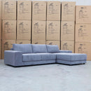 The Kingston Metal Frame RHF Chaise Lounge - Fog available to purchase from Warehouse Furniture Clearance at our next sale event.