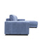 The Kingston Metal Frame RHF Chaise Lounge - Fog available to purchase from Warehouse Furniture Clearance at our next sale event.