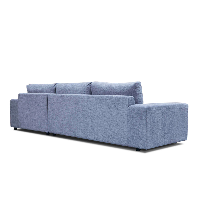 The Kingston Metal Frame RHF Chaise Lounge - Fog available to purchase from Warehouse Furniture Clearance at our next sale event.