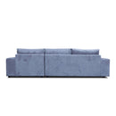 The Kingston Metal Frame RHF Chaise Lounge - Fog available to purchase from Warehouse Furniture Clearance at our next sale event.