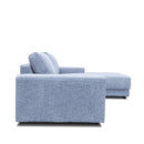 The Kingston Metal Frame RHF Chaise Lounge - Pepper available to purchase from Warehouse Furniture Clearance at our next sale event.