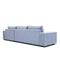 The Kingston Metal Frame RHF Chaise Lounge - Pepper available to purchase from Warehouse Furniture Clearance at our next sale event.