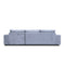 The Kingston Metal Frame RHF Chaise Lounge - Pepper available to purchase from Warehouse Furniture Clearance at our next sale event.