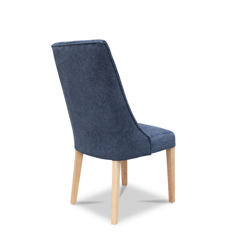 The Island Oak Dining Chair - Natural - Lance Charcoal available to purchase from Warehouse Furniture Clearance at our next sale event.