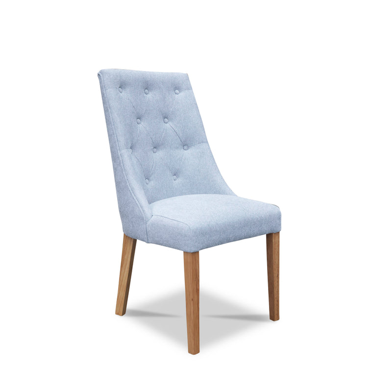 The Island Oak Dining Chair - Natural - Lance Silver available to purchase from Warehouse Furniture Clearance at our next sale event.