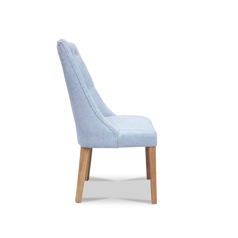 The Island Oak Dining Chair - Natural - Lance Silver available to purchase from Warehouse Furniture Clearance at our next sale event.