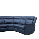 The Stratton Modular Corner Lounge with Dual Electric Recliners - Jet available to purchase from Warehouse Furniture Clearance at our next sale event.