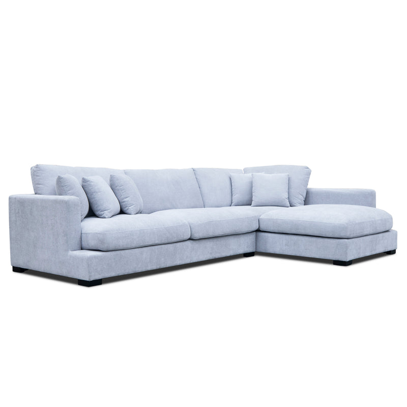 The Fate Deep Seat Feather & Foam RHF Chaise Lounge - Fifty Shades available to purchase from Warehouse Furniture Clearance at our next sale event.