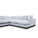The Fremont Deep Seated Feather & Foam Corner Suite - Lance Silver available to purchase from Warehouse Furniture Clearance at our next sale event.