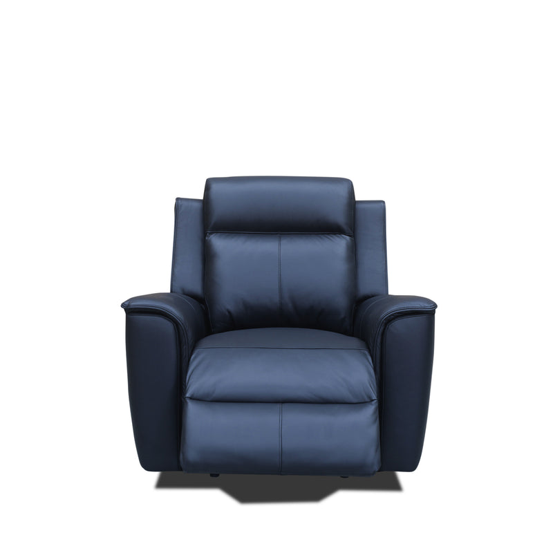 The Stratton Dual-Electric Recliner - Black Leather available to purchase from Warehouse Furniture Clearance at our next sale event.