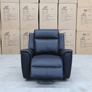 The Stratton Dual-Electric Recliner - Black Leather available to purchase from Warehouse Furniture Clearance at our next sale event.
