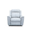 The Stratton Dual-Electric Recliner - Light Grey Leather available to purchase from Warehouse Furniture Clearance at our next sale event.