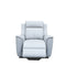 The Stratton Dual-Electric Recliner - Light Grey Leather available to purchase from Warehouse Furniture Clearance at our next sale event.