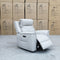 The Stratton Dual-Electric Recliner - Light Grey Leather available to purchase from Warehouse Furniture Clearance at our next sale event.