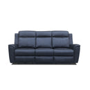 The Stratton Three Seater Dual-Electric Recliner Lounge - Jet available to purchase from Warehouse Furniture Clearance at our next sale event.