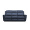 The Stratton Three Seater Dual-Electric Recliner Lounge - Jet available to purchase from Warehouse Furniture Clearance at our next sale event.
