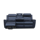 The Stratton Three Seater Dual-Electric Recliner Lounge - Jet available to purchase from Warehouse Furniture Clearance at our next sale event.