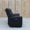 The Stratton Three Seater Dual-Electric Recliner Lounge - Jet available to purchase from Warehouse Furniture Clearance at our next sale event.